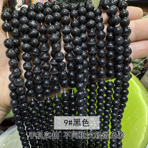 DIY - Hạt đá mắt mèo nhiều màu sắc có lỗ (10mm) tự làm bằng hạt cườm phụ kiện trang sức bán sỉ