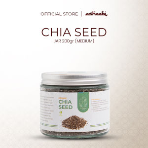Chia Seed Organic Diet Non GMO Biji Chia Seed Jar Bpom Biji Chia Selasih Organik Medium 200gr