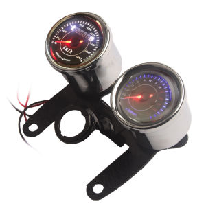 Đồng hồ tốc độ điện tử xe máy độ cụm đồng hồ retro Jialing off-road đồng hồ đo tốc độ và quãng đường. CG125