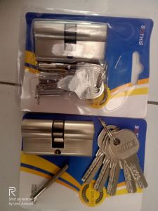 Silinder Kunci SOTHIS B60mm SN Anak Pintu Rumah Kunci Isco Besar Kecil Tanggung Komputer Stainless Selot 60 mm