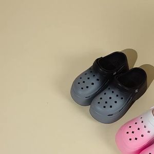 [Free Shipping] High-End Gradient Thick-Soled Slippers For Women Fashionable Summer Outdoor Beach Sandals Height-Increasing Sandals High-Heeled Clogs For Women Trendy Style
