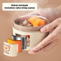 Inaso Tempat Bekal Makanan Tahan Panas Termos Sup Penyimpanan Makan Anti Tumpah Lunch Box Food Grade HMB108. 