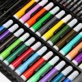 168pcs Art Set - Coloring Set Super Mega Rollerball Pen Colorful Pencil Wax Crayon and Oil Painting Brush Set Watercolour Puffs Plastic Palette Pencil Sharpener Sale COD. 