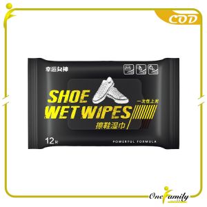 ONE-C1016 Tissue Basah Pembersih Sepatu 12 Lembar Wipes Shoe Cleaner / Tisu Basah Sepatu Tanpa Cuci