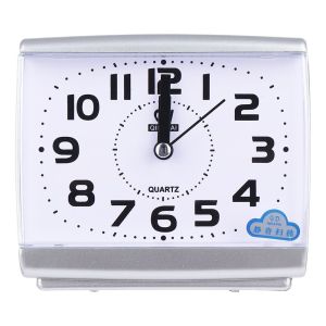MMLUCK Silent Square Digital Alarm Clock Simple Easy to Read Bedside Wake-up Clock Creative Desk Mute Clock Office