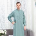 Gamis jubah EMIRAT lengan panjang manset motif terbaru pakaian muslim laki-laki jubah arab mewah elegant. 