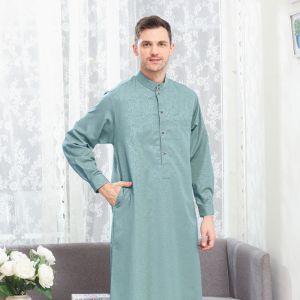 Jubah pria lengan manset premium gamis EMIRAT laki-laki motif terbaru pakaian muslim/jubah arabic elengant/jubah masa kini