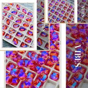 พลอยเทียมวัสดุ K9 พรีเมียม สายทัวร์มาลีนหลากสี’ไฮไลท์ชุดหลอดไฟ‘ มีหลายรูปทรง เครื่องประดับพลอยเทียม