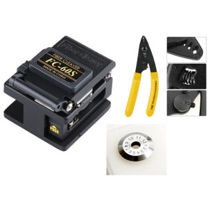 Dao cắt quang FC-60S kìm tuốt quang FC-3 Tặng Lưỡi dao cắt quang 12 lỗ chất lượng cao