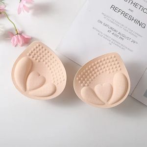 4Pcs Bra Pads Soft Sponge Women Round Triangle Bras Pad Sports Bikini Pads Yoga Swimsuit Bralettes Nursing Bra Inserts