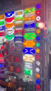 LOSERI PREMIUM Truck/Lori 24 LED 8 inch Oval Side Lamp 12V-24V Chrome Side Light Aksesori Lori