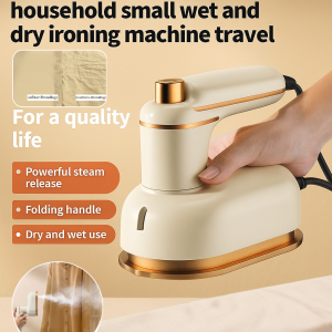 Portable Handheld Steam Iron Small Steam Iron Dry Steam Dual Use Rotatable Handle Compact For Travel