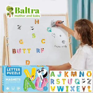 Kids Magnetic Alphabet Letters Puzzle Fridge Magnets Refrigerator Stickers Early Education Toys