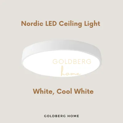 Edinburgh Premium LED Ceiling Light 23cm 30cm 40cm 24W 36W - Living Room Bedroom - Gold Black White | Goldberg Home