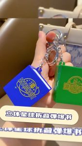 3D Mini Fold Book Keychain Children Kids Toys Anxiety Stress Castle Toys Birthday Jewelry Gift Car Key Rings Key Chains