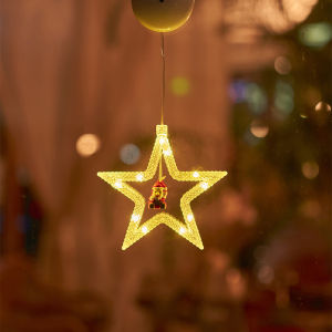 LAMPU NATAL LED DEKORASI NATAL LAMPU TEMPEL KACA CHRISTMAS