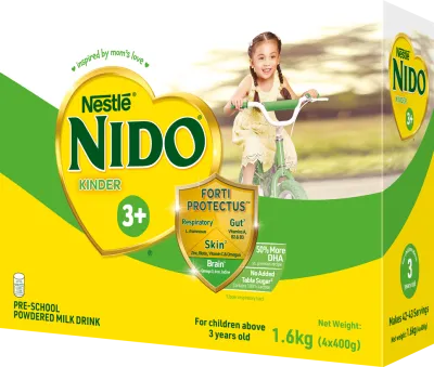 NIDO 3+ Powdered Milk Drink For 3+ Years Old 1.6kg