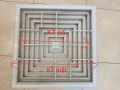 Cửa gió khuếch tán 600x600, miệng gió cấp điều hoà, miệng gió điều hoà thông gió, cửa gió vuông, nan gió khuếch tán. 