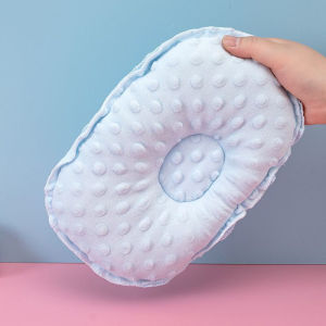 Newborn Baby Pillow Anti Flat Head Shaping Pillow Soft Bean Fleece Dimple Pillow Bantal Bayi Gajah