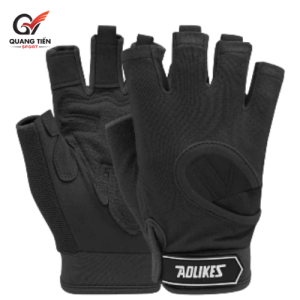 Găng tay tập gym Aolikes hở ngón cao cấp tập gym tập yoga AL - 119