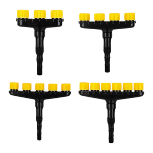 Plastic Sprayed Head with 360 Degree Angles Adjustment for Uniform Water Distribution in Flowerbeds and Vegetable Garden