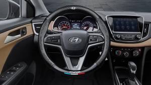 Car Steering Wheel Cover For Isuzu D-Max MU-X Spark V-Cross X-Life Non-Slip Suede Carbon Fiber Auto Accessories