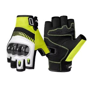 MOTOWOLF Motorcycle Gloves Summer Half Finger Breathable Anti-slip Motorbike Motorcycle Accessories Fist Protection Cycling Motocross Leather Gloves