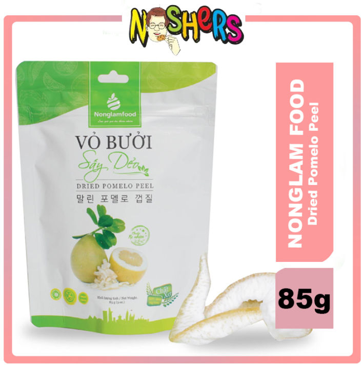 Noshers Nonglamfood Vietnam Natural Soft Dried Pomelo Peel 25g Healthy