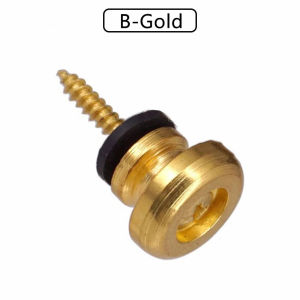 Metal Guitar Strap Button Replacement Strap Fixing Pin With Fixing Screw Guitar Strap Lock Knob