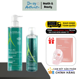 Sữa Rửa Mặt Aderma Gel Moussant Purifiant Phys-Ac 200ml 400ml