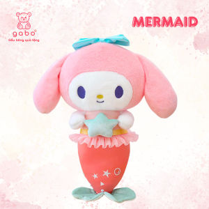 gấᴜ Bông Kuromi Melody Cinnamoroll Cosplay Tiên Cá Sanrio Đuôi Cá gối ôm cho bé gối ôm dài hình thú cute K4T2