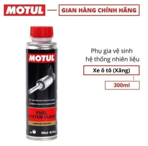 Phụ gia vệ sinh hệ thống nhiên liệu xe Ôtô XĂNG- FUEL SYSTEM CLEAN AUTO 300mll Hàng chính hãng Motul 100% (Chai 300ML)