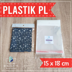 Plastik Display 15x18 Cm Tebal 40 mic isi 100 lembar / Plastik Perlize / Plastik Gantung Untuk Kemasan Aksesoris & Snack