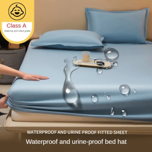 【discount store】Waterproof bedsheet bedspread single piece urine proof and breathable mattress dustproof cover mat without pillowcase