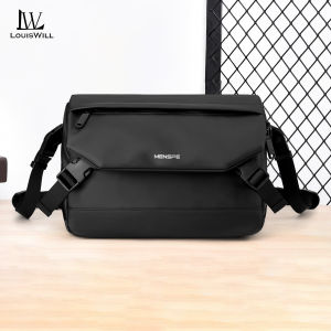 LouisWill Men Crossbody Bag Fashion Shoulder Bags Messenger Bag Waterproof Oxford Cross Body Bag Large Capacity Sling Bags Simple Casual Sport Street Bag for Student Teenager