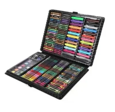 208 ชุดสีเทียน ชุดระบายสี สีไม้ สีน้ำ สีเทียน พาเลทชุดระบายสีเซทใหญ่ 208 เซทใหญ่ ชุดกล่องสี ของเล่นเด็ก ชุดระบายสีเด็ก