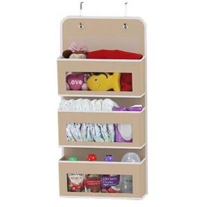MAXG 3/4/5 tầng Giá để đồ treo cửa Tiết kiệm không gian Cửa sổ PVC trong suốt Túi đựng đồ treo tường Bền bỉ Người tổ chức lưu trữ Sử dụng tại nhà