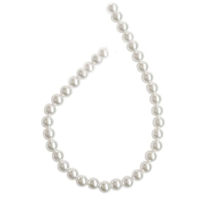 Multipurpose Resin Pearls White Resin Imitation Pearls with Holes For Handmade Craft Necklace Bracelets Making