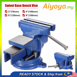 Swivel Base Bench Vise Heavy Duty Bench Vise Swivel Bench Vice Bench Vise Clamp Clamping Tools Metal Milling Locking 360 Degree Swivel Work Bench Base