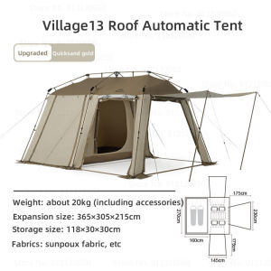 Tenda Naturehike Village 13 CNH23ZP12003 Tenda Glamping Estetik Keluarga Tenda Camping Kemah Piknik Besar Luxury Tent