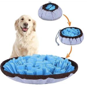 GREENPETS Sniffing Mat for Dogs/Cats Foraging Toy Sunflower Design Slow Feeder Stress Relief Training Mat