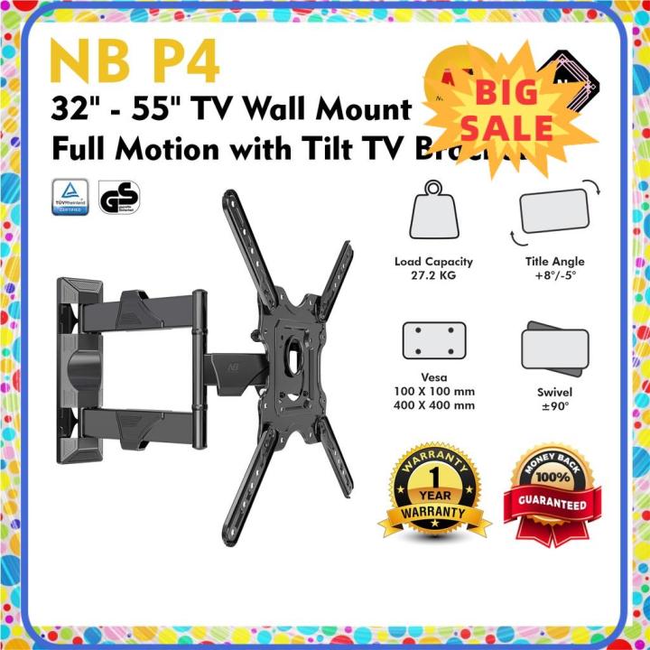 ⭐ [100 ORIGINAL] ⭐ NB North Bayou P4 32 to 55 inch Full Motion