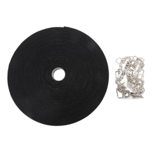 Multipurpose Adjustable Nylon Straps 10M Length 50 Rustproof Metal Fasteners Reusable Straps set for Equipment Securing