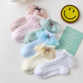 Kaus Kaki Renda Anak Perempuan Bayi Putri Kaus Kaki Kapas Murni Import. 