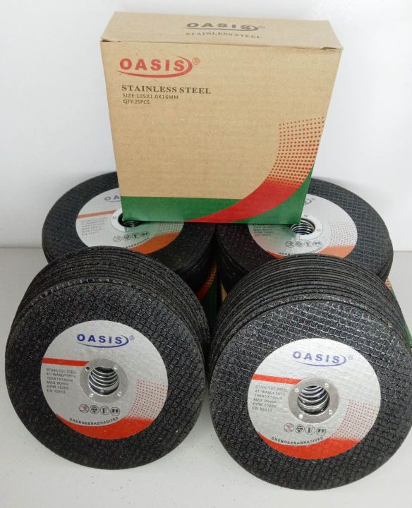 OASIS Cutting Disc (4inch) For Metal Iron Stainless Steel (25PCS/BOX ...