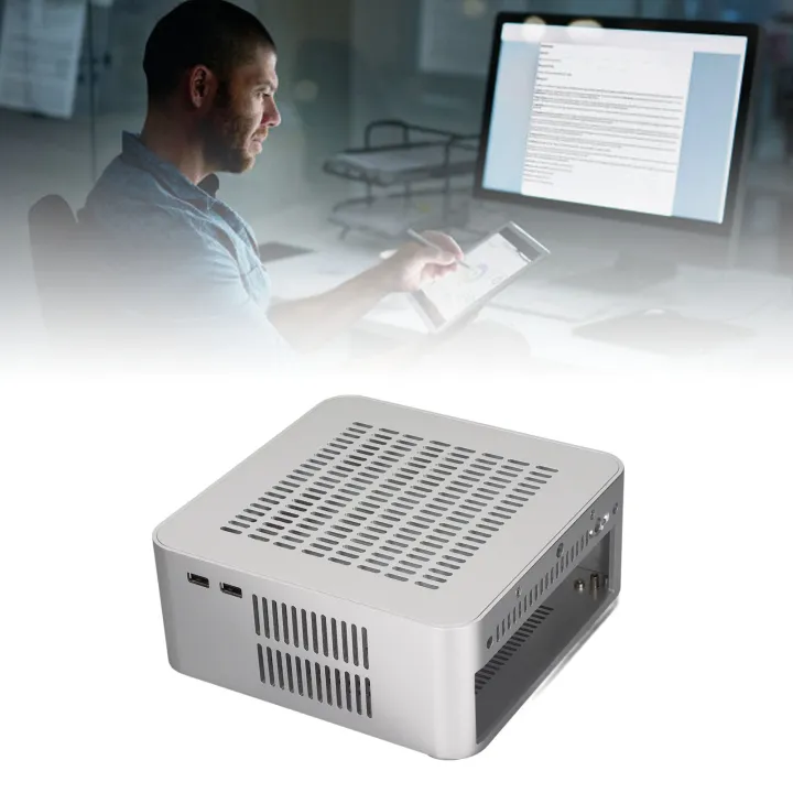 Mini ITX Case Desktop Computer Case Sturdy Durable Good Heat Dissipation Simple Operation for Self Service Terminals for Hotel Computers