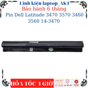 Pin dùng cho laptop Dell Latitude 3470 3570 3460 3560 14-3470 Dell-M5Y1K- 40Wh