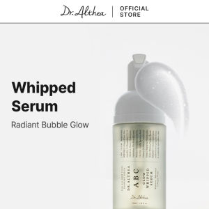 Dr. Althea ABC Glow Whipped Serum 100ml – Vegan Brightening Serum with Collagen Water Vitamin Tree Water & Bakuchiol Lightweight & Non-Sticky All Skin Types