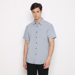 POLICE Kemeja Polos Cotton Oxford Regular Fit Pria