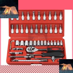 46pcs Ratchet wrench set/ Car Repair Tool set Socket Set Tool Ratchet Torque Wrench Combo Tools Kit/wrench set/torque wrench/ratchet wrench/spanner set
